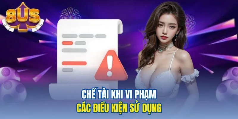 Chế tài khi vi phạm các điều kiện sử dụng
